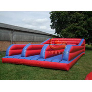 3 lanes inflatable bungee run game